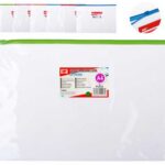MP διάφανος φάκελος με zip PC035, Α4 21 x 29.7cm, διάφορα χρώματα