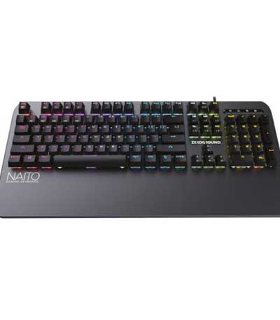 Keyboard Optical/Mechanical RGB Zeroground Brown Switch KB-3500G NAITO US