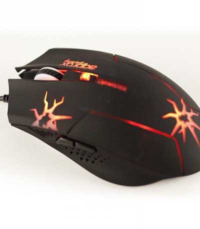 APPTWISTER gaming mouse 800 / 1200 / 1600 / 2400DPI Red Backlight