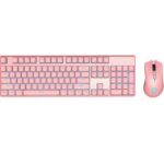 Motospeed CK700 Pink Wired Mechanical Keyboard Mouse Combo GR Layout