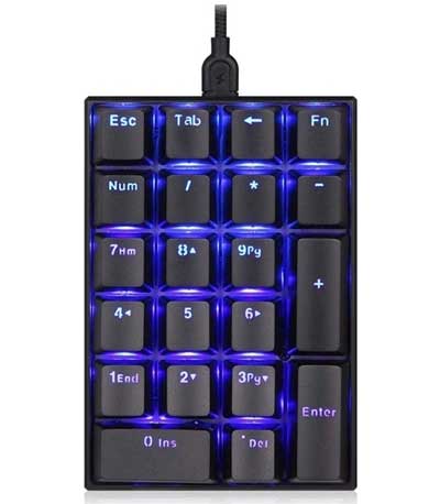 Motospeed K23 Wired Mechanical Keypad with blue switch (MT00204)