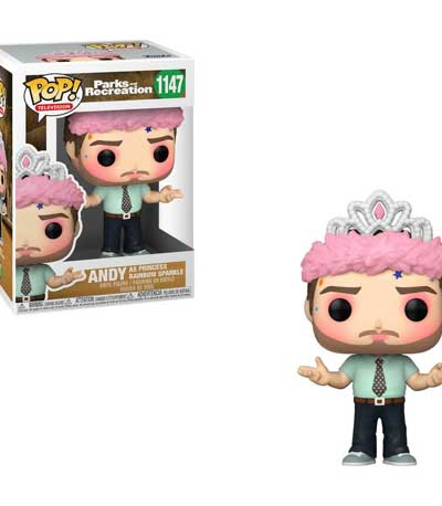 Funko POP! Television: Parks & Recreation - Andy as Princess Rainbow Sparkle #1147 Vinyl Figure