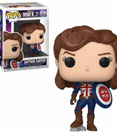 Funko POP! Marvel What If...? - Captain Carter #870 Bobble-Head Vinyl Figure