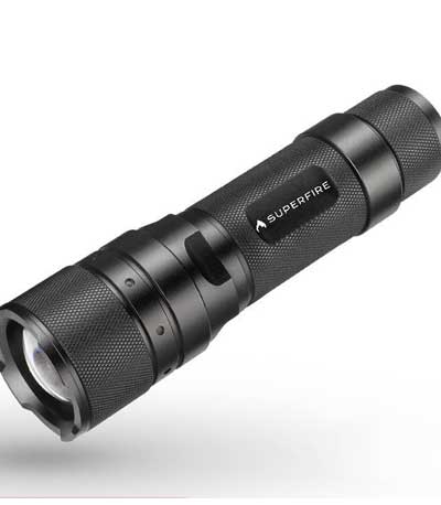 Flashlight Superfire F3-L2, ZOOM, 1000lm, 300m