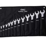 Double Open End Wrench Sets 12 pcs Deli Tools EDL160012A