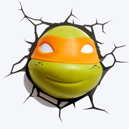 3DLIGHTFX Φωτιστικό 3D TMNT Michelangelo Face Light (30003)