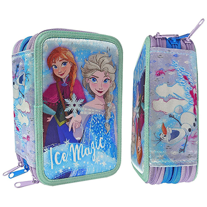 Disney Κασετίνα Γεμάτη Τριπλή Frozen 19,5x12,5x7cm (L532P-97232)