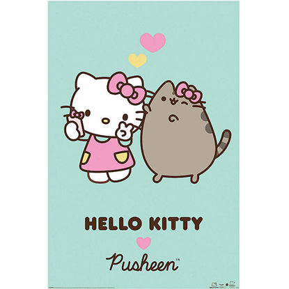 Pyramid Αφίσα PUSHEEN X HELLO KITTY - Love - Poster 61x91cm (PP34987)