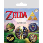 Pyramid Σετ Κονκάρδες The Legend of Zelda 5 Badges Pack (BP80530)
