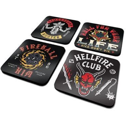 Pyramid Σετ Σουβέρ STRANGER THINGS 4 - Hellfire Club - Official Coaster Pack (CSP0033)