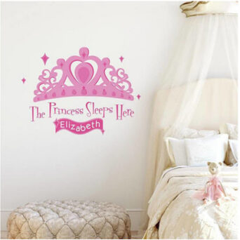 RoomMates Αυτοκόλλητο Τοίχου Princess Sleeps Here P&S Giant Wall Decal W/Person (RMK1787GM)