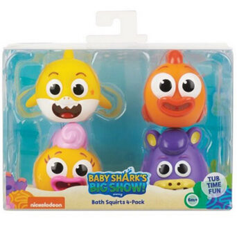WowWee Φιγούρες Μπάνιου Baby Shark Bath Squirt Toy 4 Pack (61378)