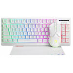 MARVO CM310 Gaming Set, Πληκτρολόγιο+Ποντίκι+Mousepad, Λευκό