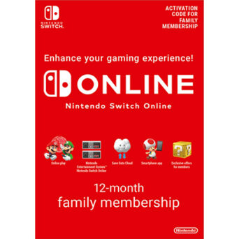 Nintendo Switch Online 12 Month (365 Days) Family Online Membership