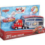 Mattel Σετ Φορτηγό Disney Cars Color Changers Ice Racers, Mack Dip & Dunk Trailer για 4+ Ετών (CKD34)