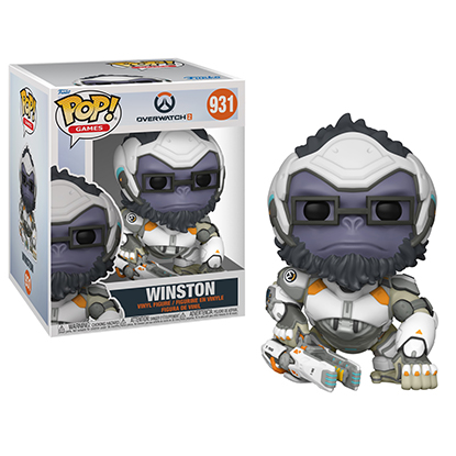 Funko Pop! Games: OVERWATCH 2 - Winston #931 Figure (Super 6'')