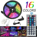 GlobalExpress Ταινία LED Τροφοδοσίας 12V RGB Μήκους 5m Τύπου SMD5050 (16 Χρώματα)