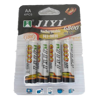 Jiyi Επαναφορτιζόμενες Μπαταρίες AA Ni-MH 6800mAh 1.2V (4τμχ)