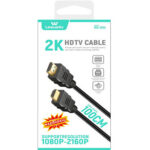 Leewello HD-004 HDMI 1.4 Cable HDMI male - HDMI male 1m Μαύρο