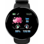 OEM Smartwatch D18S με Παλμογράφο (Μαύρο)