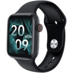 WearFit HW22 Pro Max 45mm Smartwatch με Παλμούς, Bluetooth κλήσεις και Οξύμετρο (Total Black)