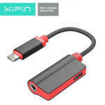 Xipin TX05 Μετατροπέας Lightning male σε 3.5mm / Lightning female Κόκκινο