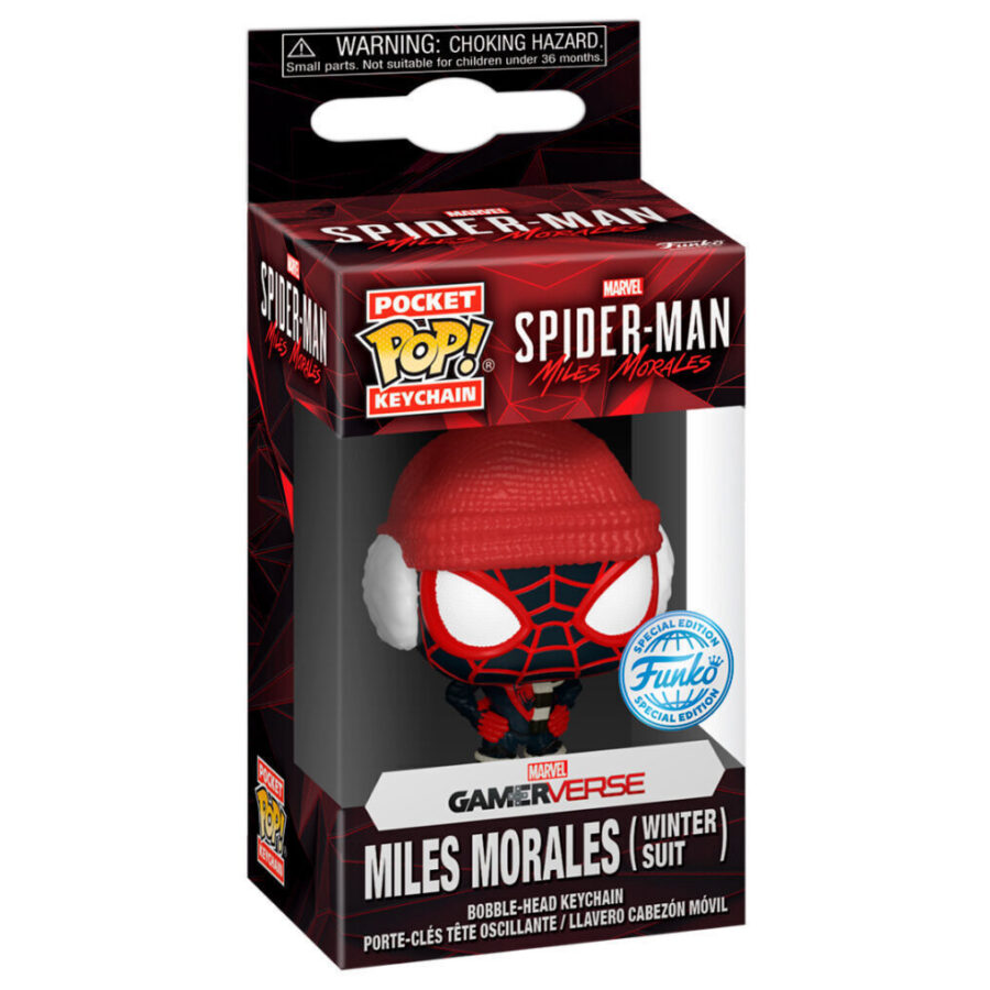 Funko Pocket Pop! Keychain - Marvel Spiderman Miles Morales Winter Miles