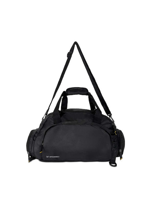 Wozinsky Travel Sports Bag Backpack Hand Luggage Bag 40x20x25 cm for Airplane Black WSB-B01