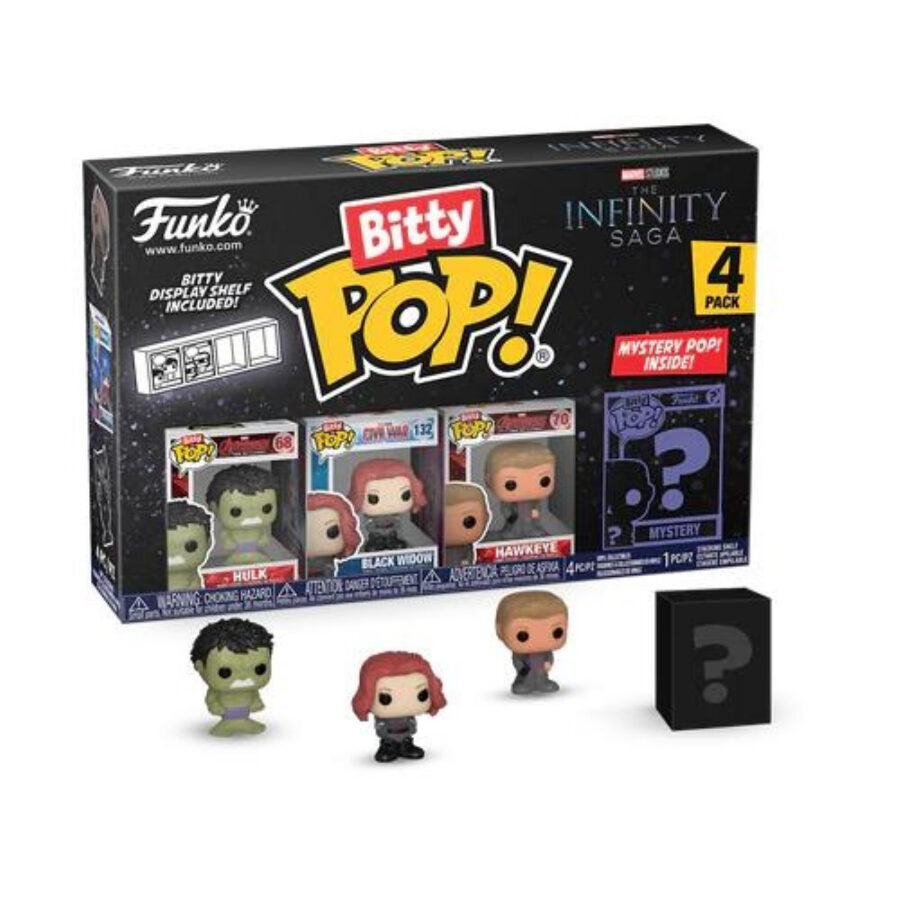 Funko Bitty POP! Marvel - Hulk, Black Widow, Hawkeye & Chase Mystery 4-Pack Φιγούρες