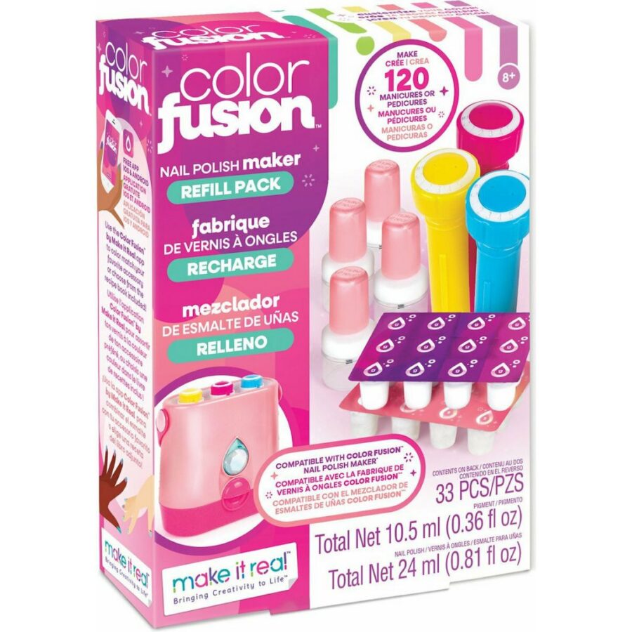 Make It Real Color Fusion Nail Polish Maker Refill Pack (2563) Παιχνίδι με Νύχια Παιδικά καλλυντικά