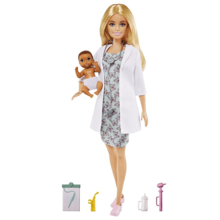 Λαμπάδα Mattel Barbie You Can Be Anything - Γιατρός με Μωράκι (GVK03)