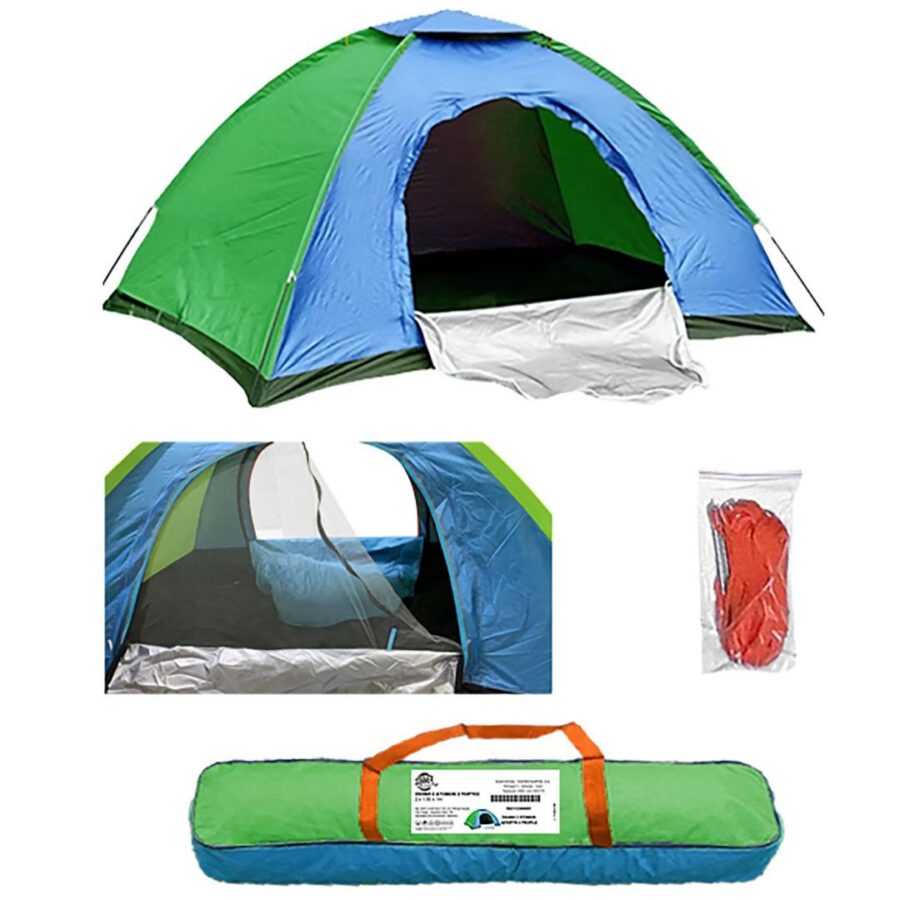 Summertiempo ΣΚΗΝΗ 4 ΑΤΟΜΩΝ ΔΙΠΟΡΤΗ 2,5x2x1,5m (42-1304) Τυχαια Επιλογη Χρωματος