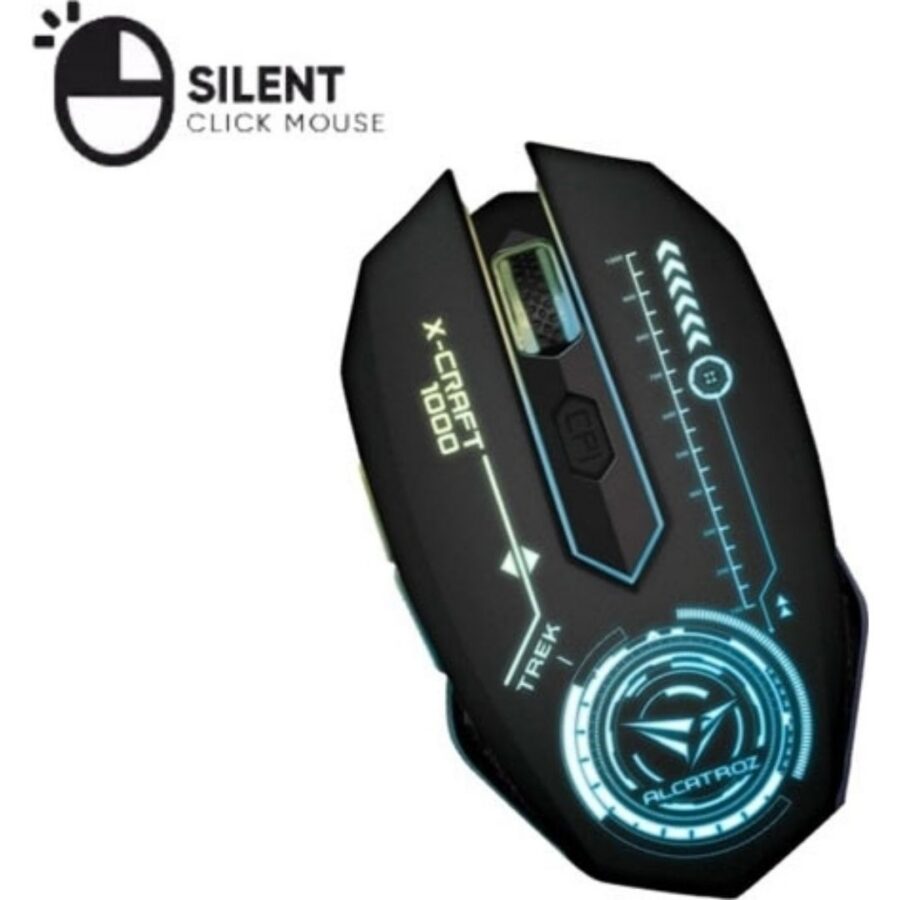 Ασυρματο ALCATROZ SILENT XCRAFT WIRELESS LiBat MOUSE 7 COLOUR TREK1000